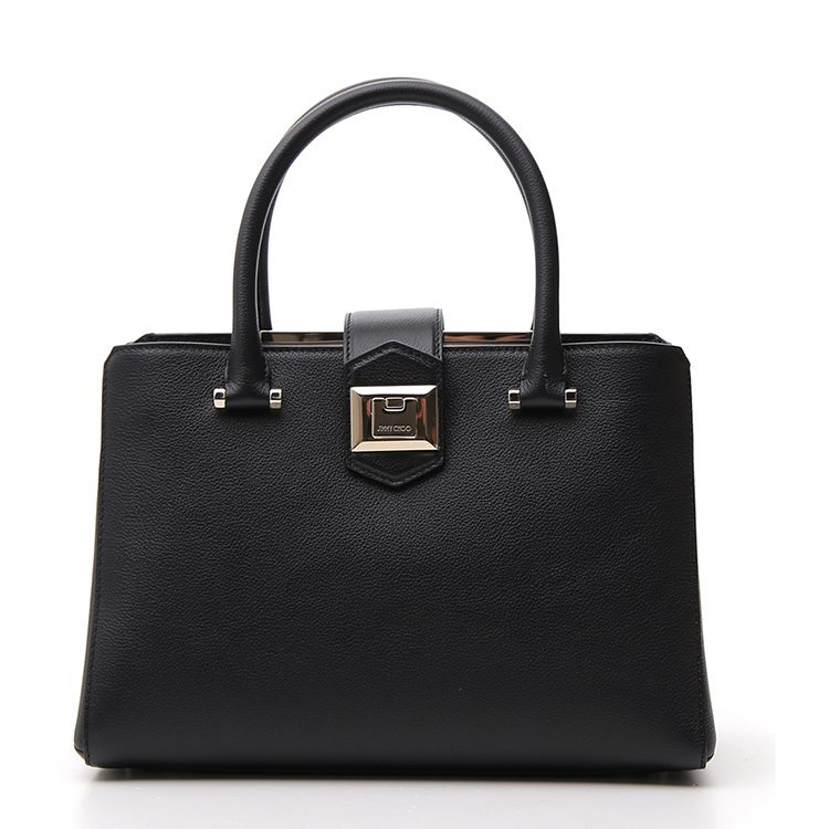 周仰杰/jimmy choo 19年春夏 logo 通勤 女包 女性 托特包 黑色 手提