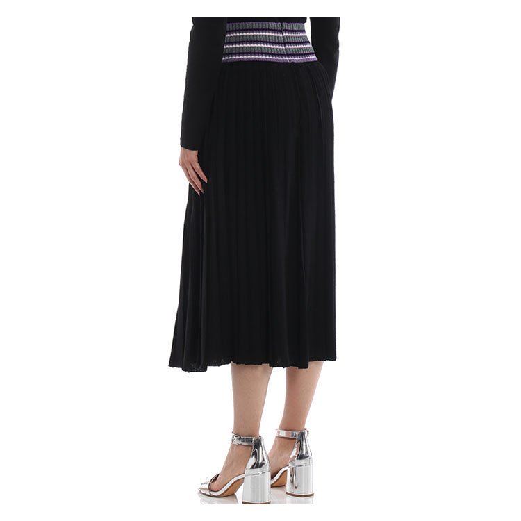 miu miu/缪缪 18年秋冬 女性 条纹 高腰 女士半身裙 mmg263 vt7 xf9ne