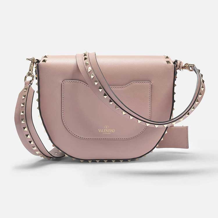 华伦天奴/valentino 18年春夏 rockstud 系列 马鞍包 女士 淑女风