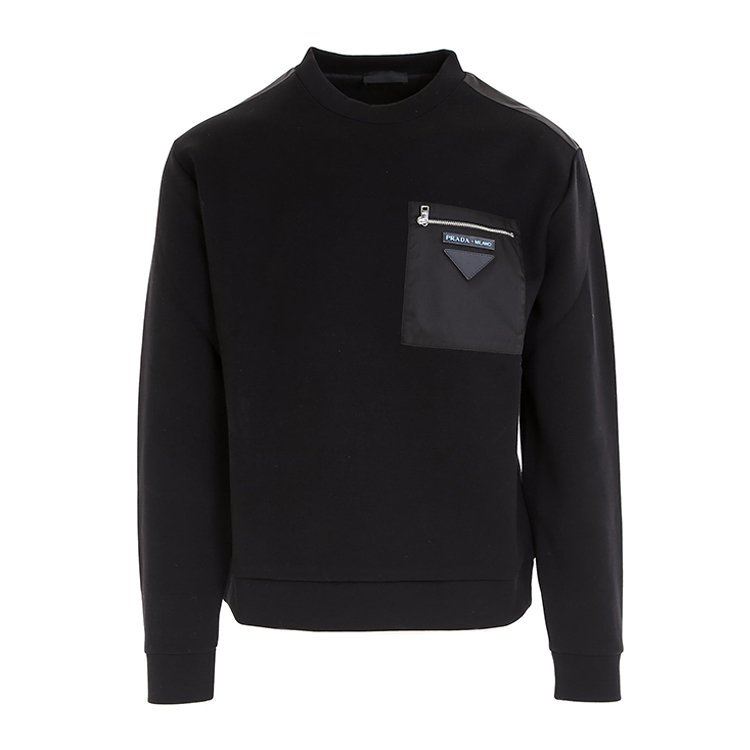 prada(普拉达) 黑色男士休闲卫衣 s