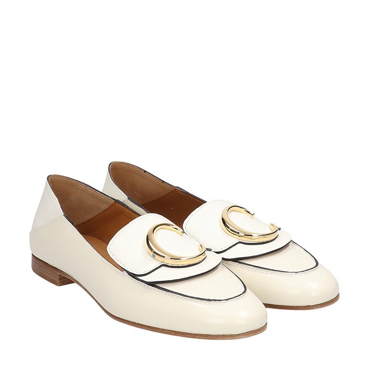 克洛伊\/CHLOE 19年春夏 乐福鞋 女士 英伦 log