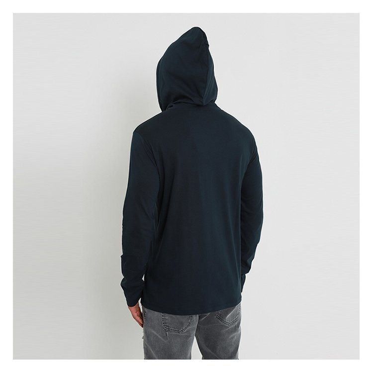 宝曼/balmain 18年秋冬 男性 兜帽 字母 藏蓝色 男卫衣 w8h8099i24