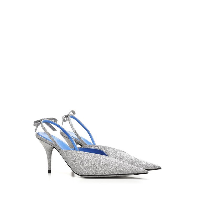 巴黎世家/balenciaga 18年秋冬 女士 细跟鞋 时尚款 银色 高跟鞋